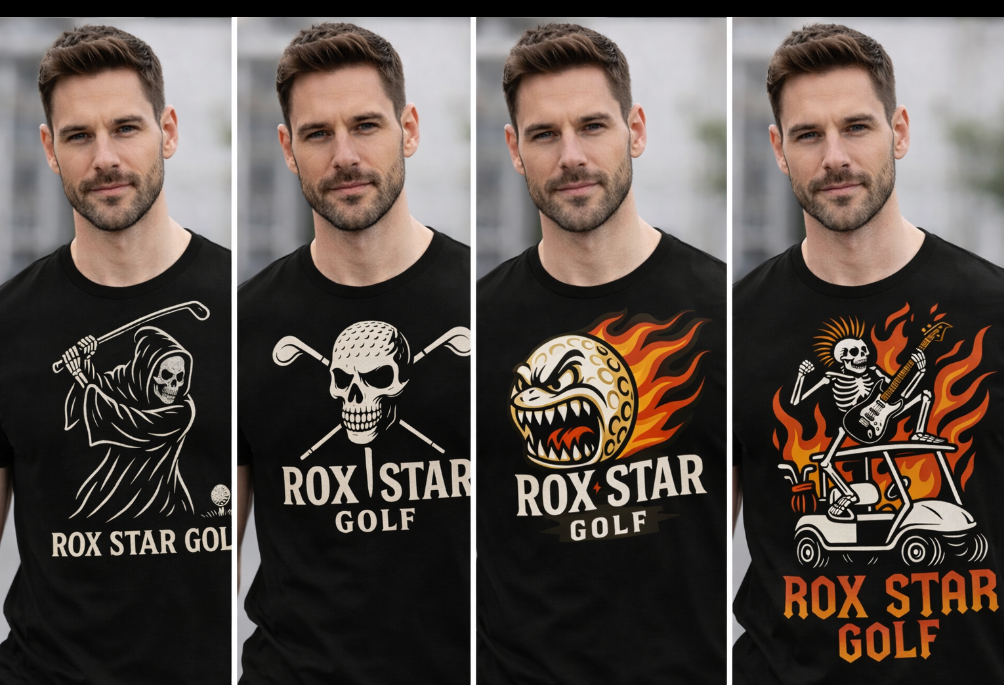 ROX STAR GOLF - REBEL T-SHIRT Collection ! – ROX Star Golf