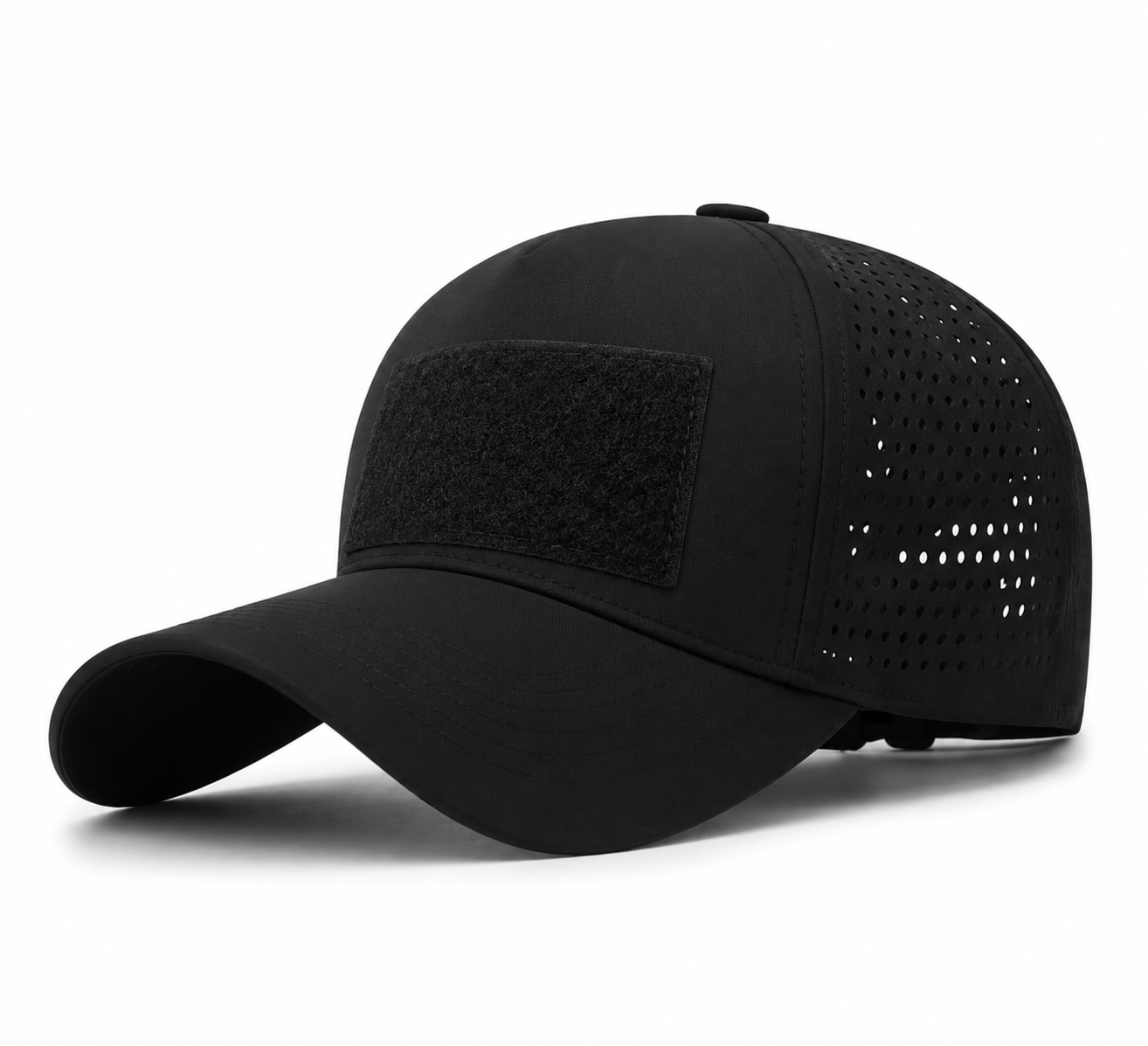 ROX STAR UNISEX BLACK GOLF HAT -WITH CHANGABLE VELCRO REX PATCHES
