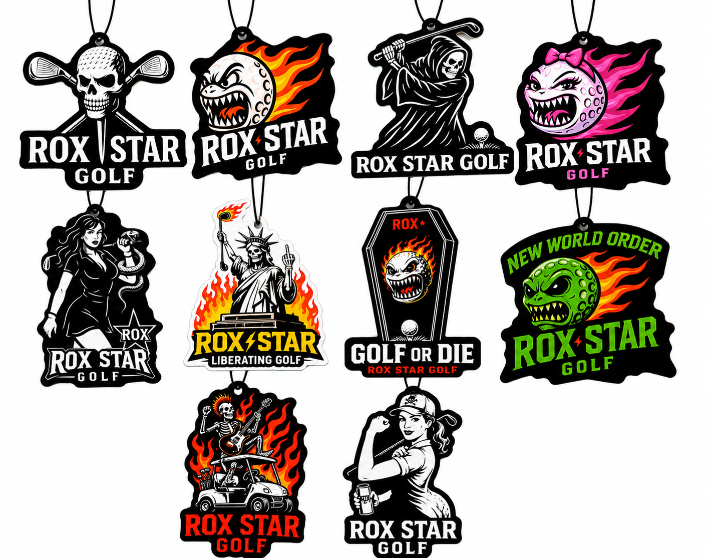 ROX STAR WICKED AIR FRESHENERS!! 10 NEW DESIGNS!