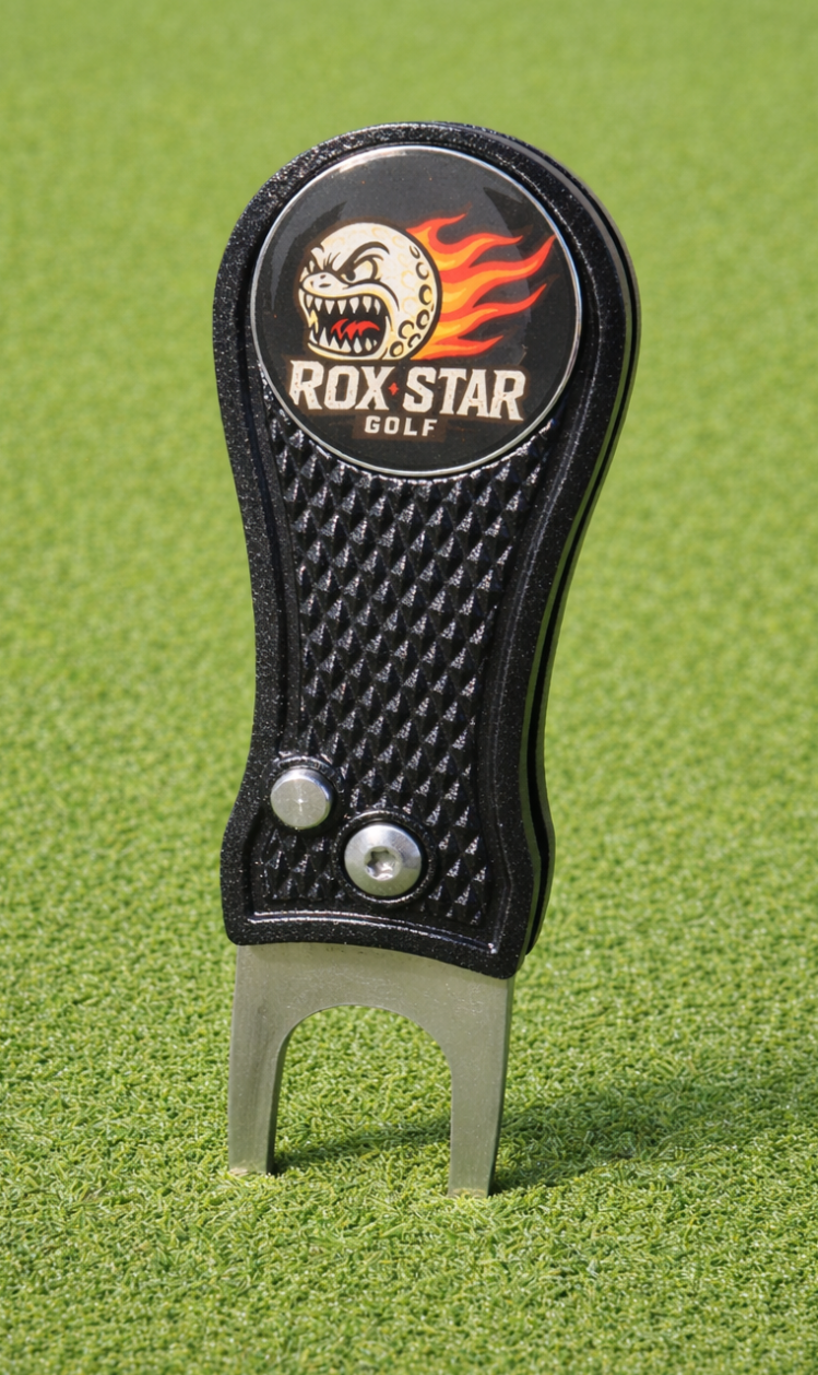 ROX STAR DIVOT TOOL WITH BALL MARKER
