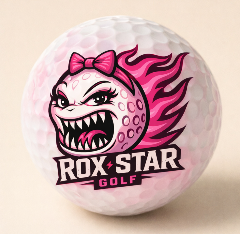 ROX STAR SASSY ROXY GOLF BALL- COMING SOON- PRE ORDER YOUR NOW!!