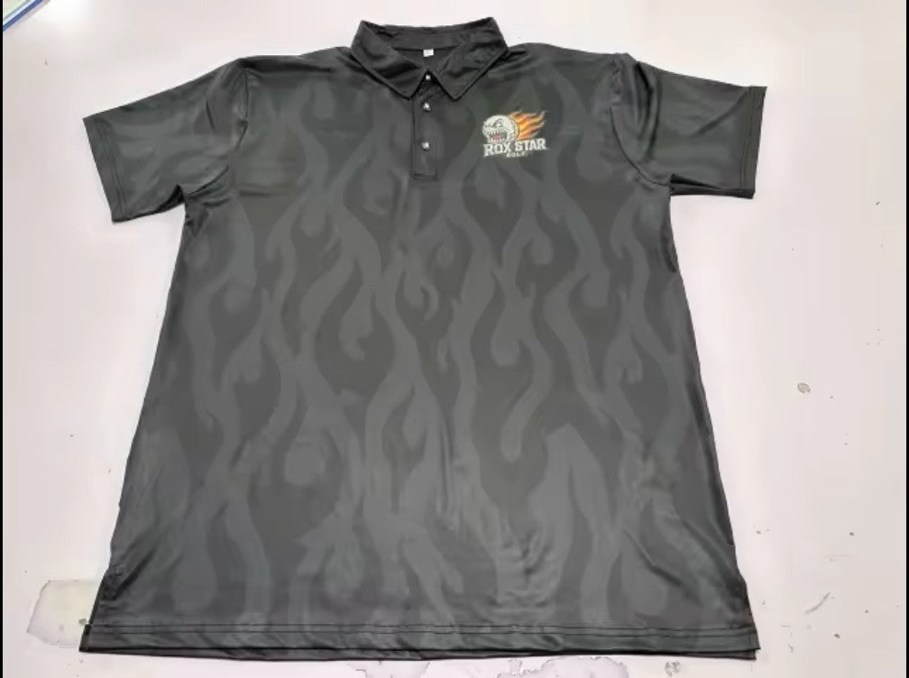 ROX Star Black Flame Polo – Men's-COMING SOON! PRE ORDER NOW!!
