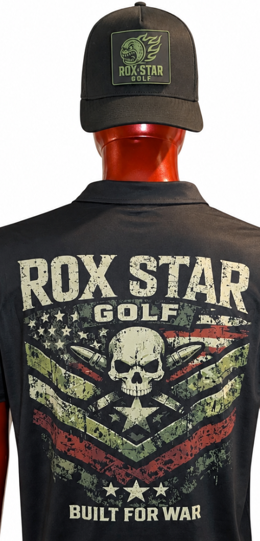 ROX Star Black Polo – Military Green | Special Order