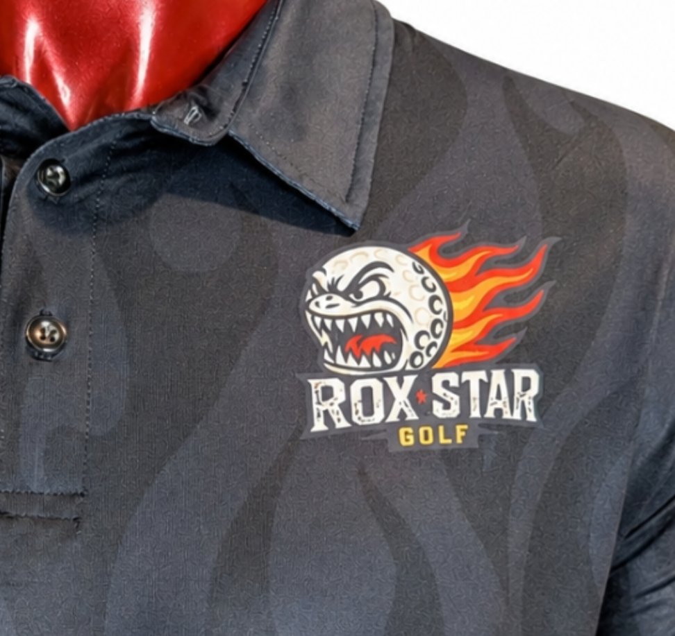 ROX Star Black Flame Polo – Men's-NOW AVAILABLE! GET YOURS NOW!!