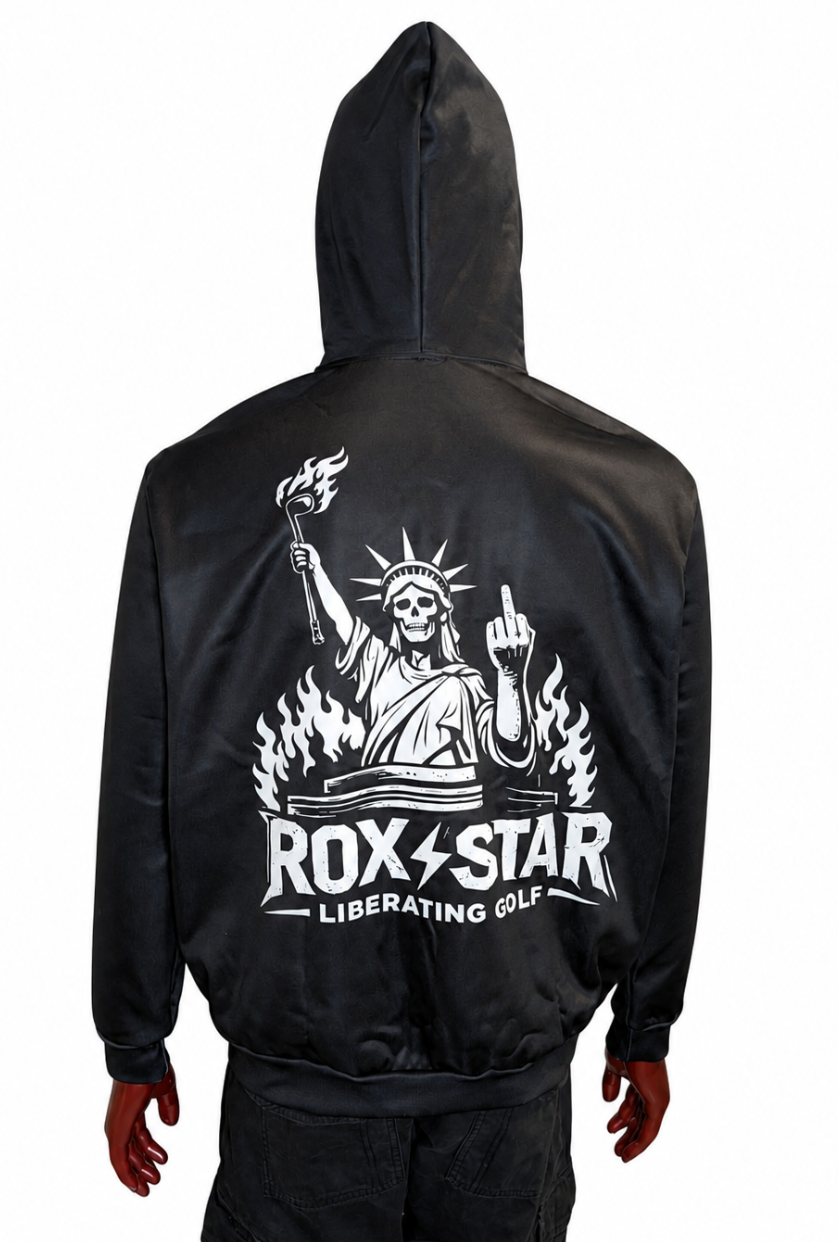 ROX Star Zip-Up Hoodie – Liberate Golf Logo | Special Order