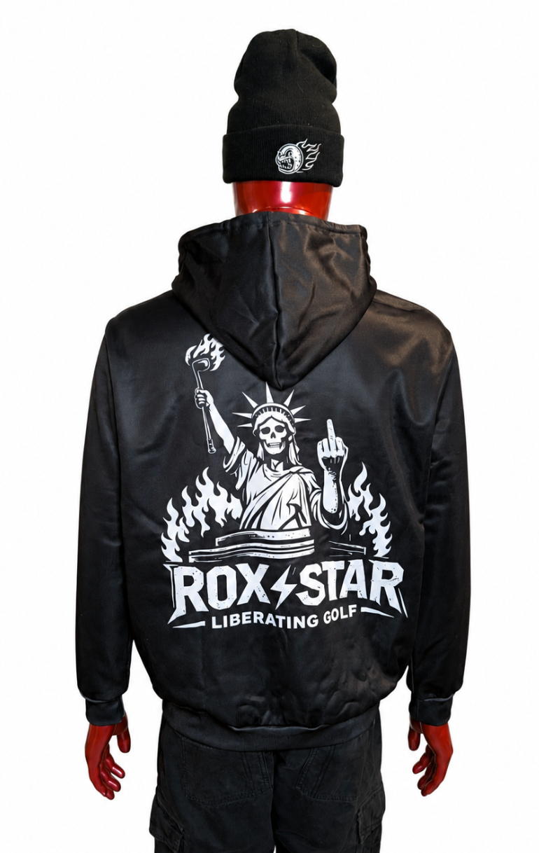 ROX Star Zip-Up Hoodie – Liberate Golf Logo | Special Order