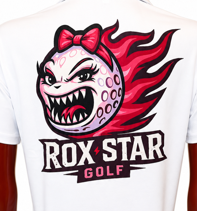 ROX Star White Woman's Polo- Roxy logo-NOW AVAILABLE ! GET YOURS NOW!