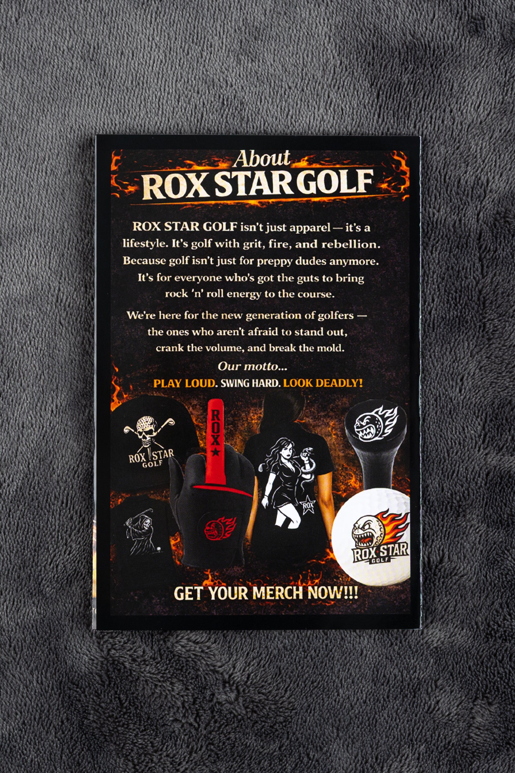 ROX STAR GOLF - SLOW PLAY SUCKS GAME CARD( 25 cards)