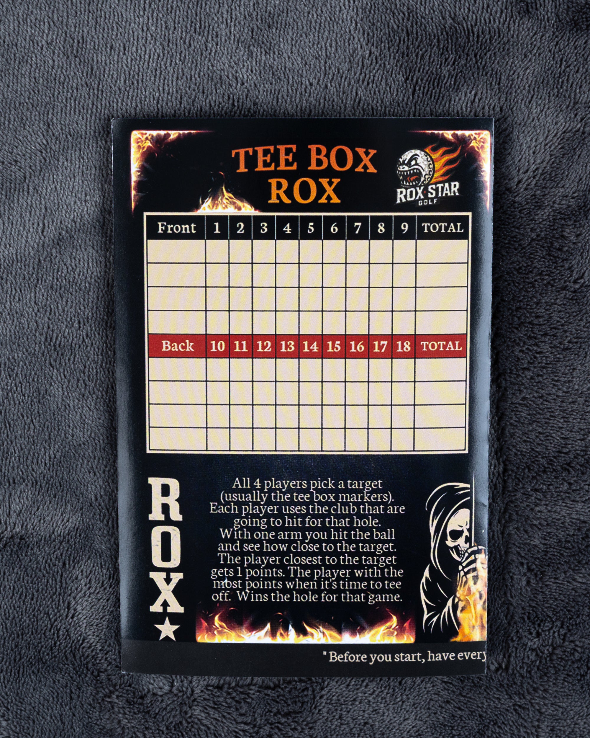 ROX STAR GOLF - SLOW PLAY SUCKS GAME CARD( 25 cards)