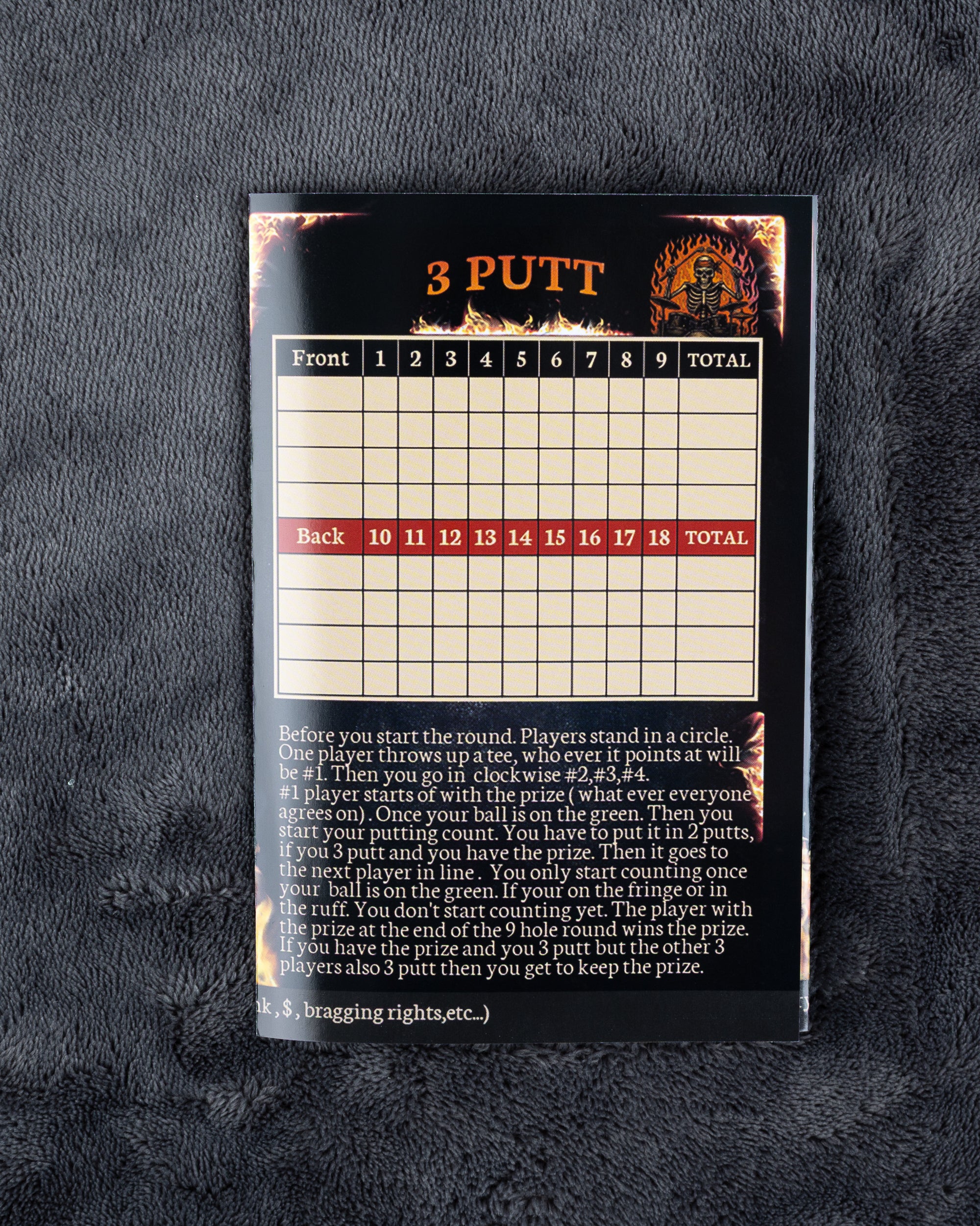 ROX STAR GOLF - SLOW PLAY SUCKS GAME CARD( 25 cards)
