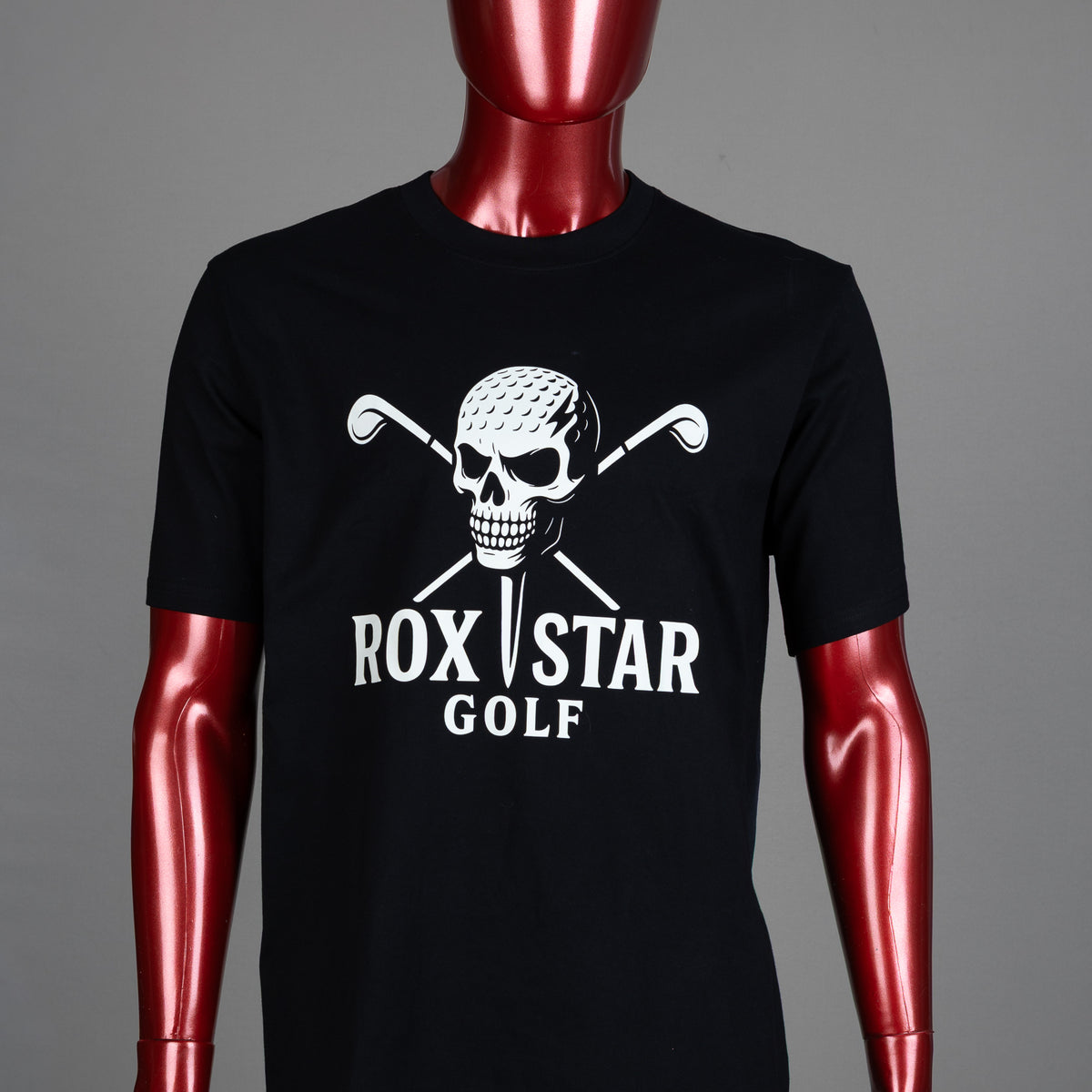 ROX Star Golf Skull Ball Logo T-Shirt | Edgy Golf Apparel