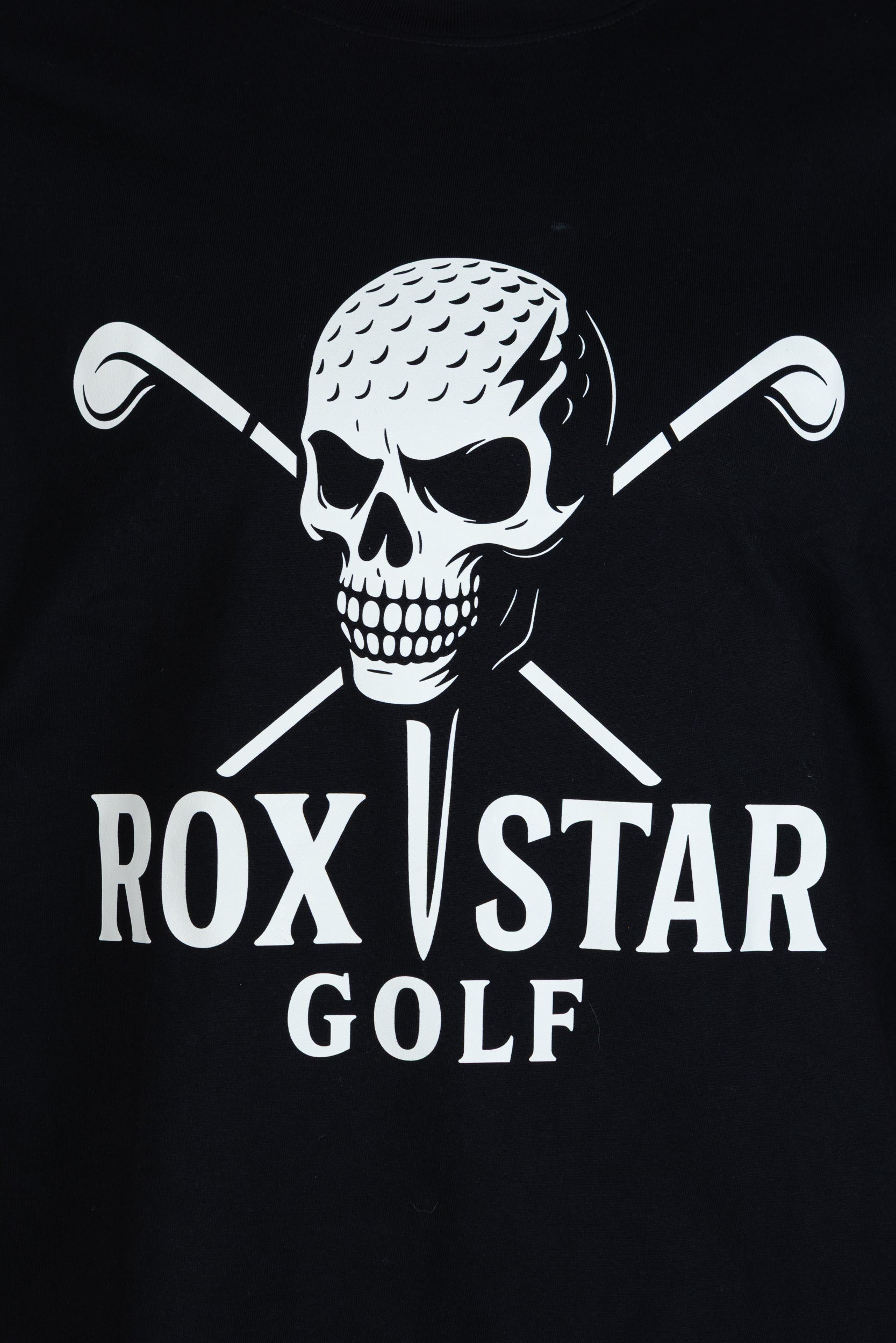 ROX STAR GOLF- SHORT SLEEVE T-SHIRT - SKULL BALL LOGO- LIMITED STOCK