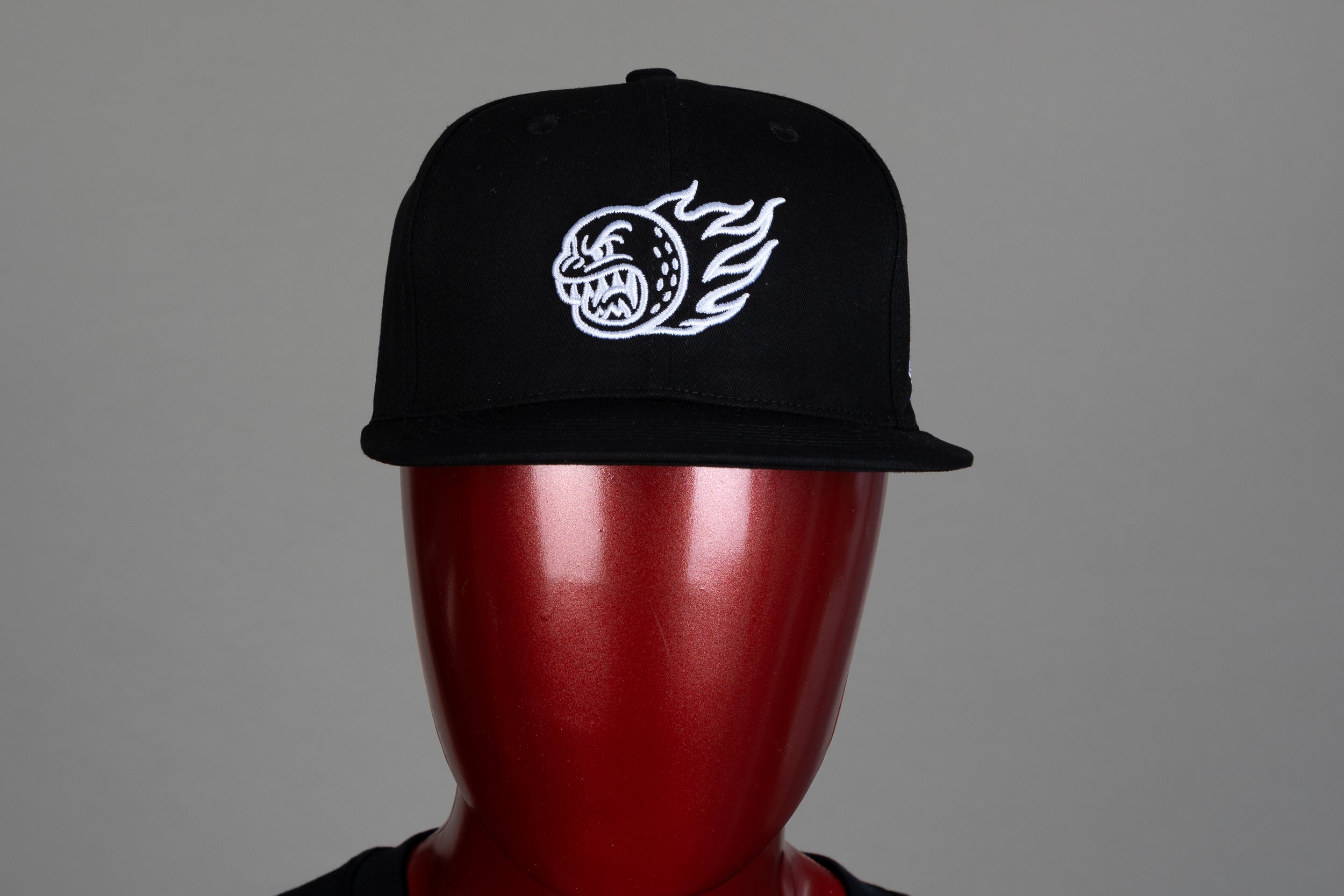 ROX STAR GOLF HAT -FLAT BRIM- BLACK